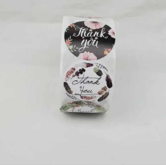 500 Pieces Roll Thank You Sealing Sticker - Picture 3 of 7